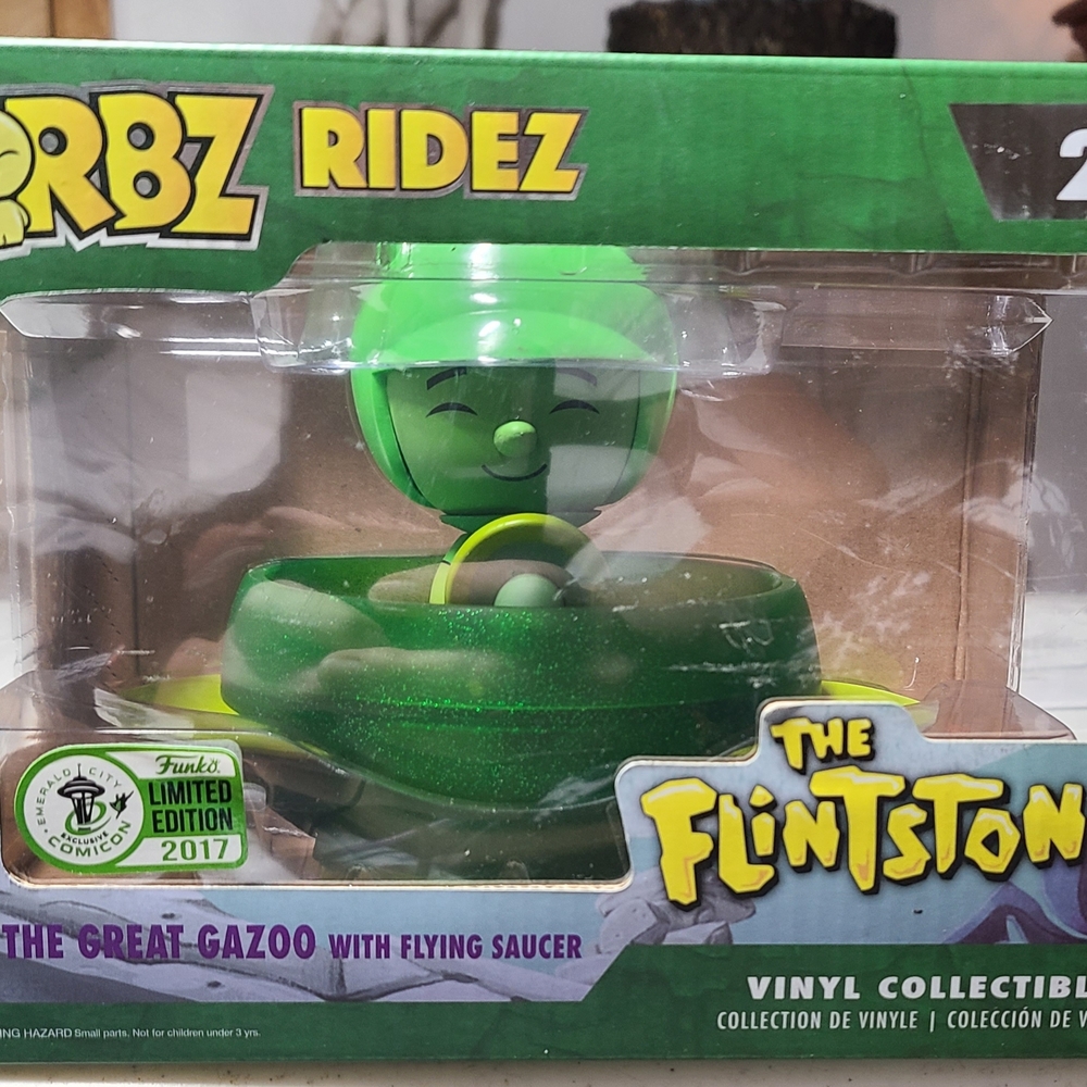 Funko Dorbz Ridez The Great Gazoo with Flying Saucer - Bright Green